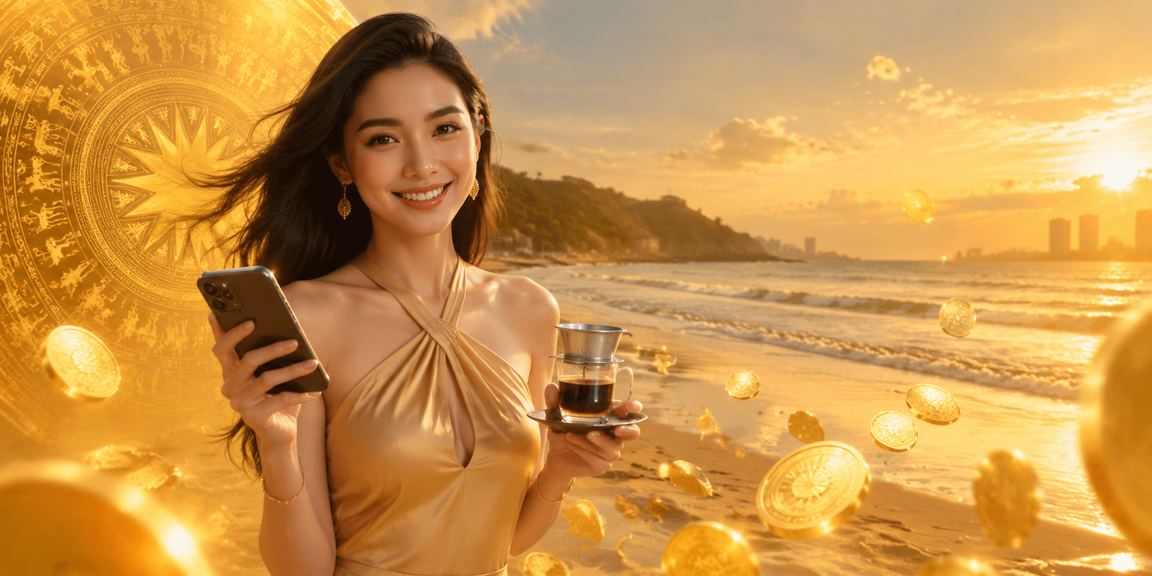Người dùng Việt Nam tham gia casino trực tuyến và Jackpot với giao diện hiện đại trên màn hình